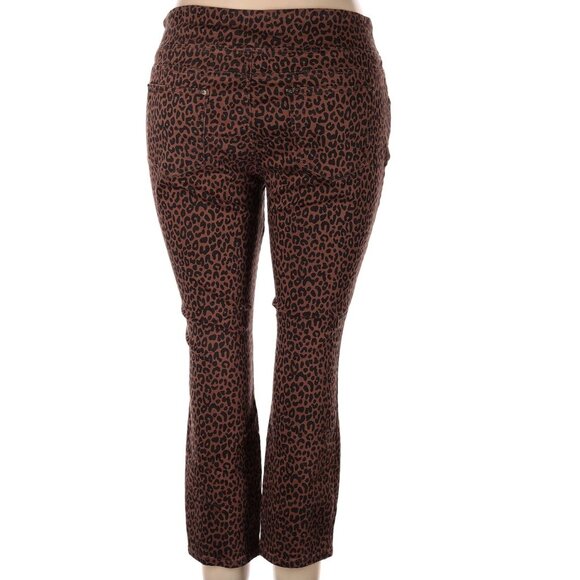 (5 for $25) belle Kim Gravel Pull On Jeggings in Animal Print Size 10 - Picture 2 of 8